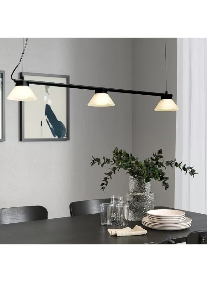 Pendant lamp with three bulbs, black/white - Image 5
