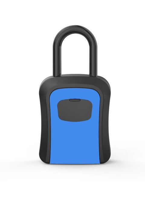 Keys Lock Storage Box, Waterproof Keys Cabinet Organizer, Easy And Convenient Portable Four Digit Combination Lock Box, Resettable Code Safe Security Lock Key Box For Home, (1pc, Blue)