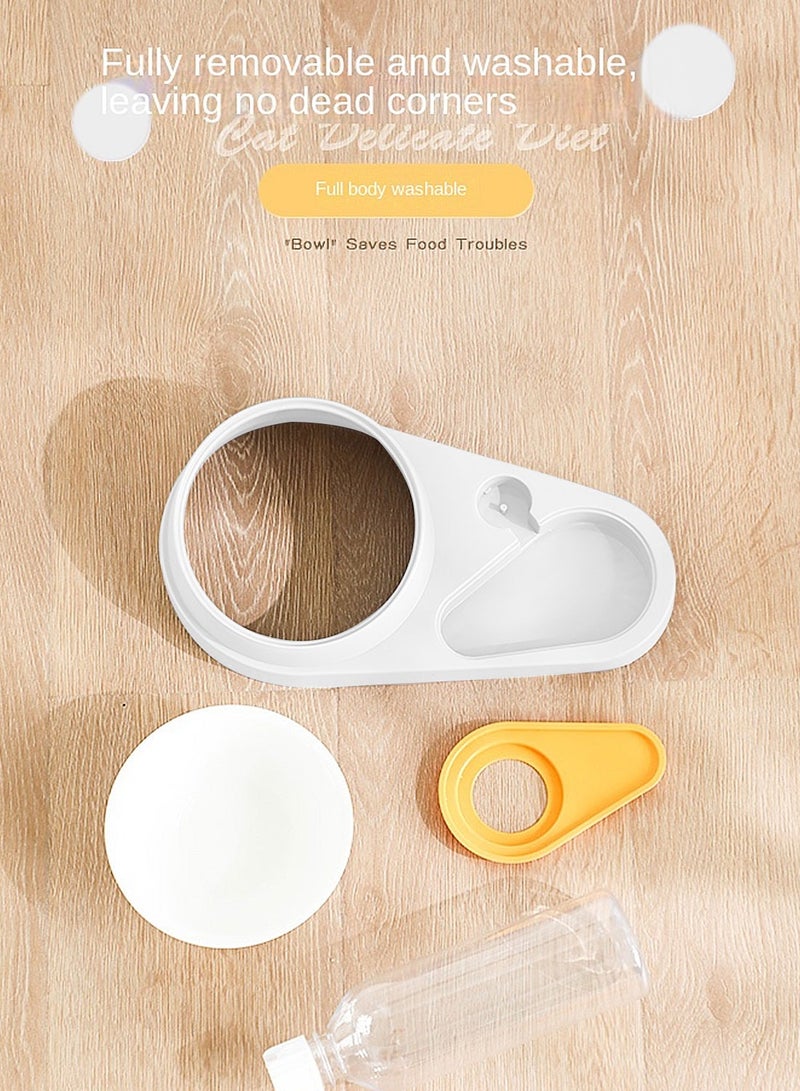 كيدل وعاء طعام للقطط وعاء طعام للكلاب نافورة شرب للقطط والقطط الصغيرة طبق طعام وعاء للكلاب وعاء للحيوانات الأليفة - Image 3