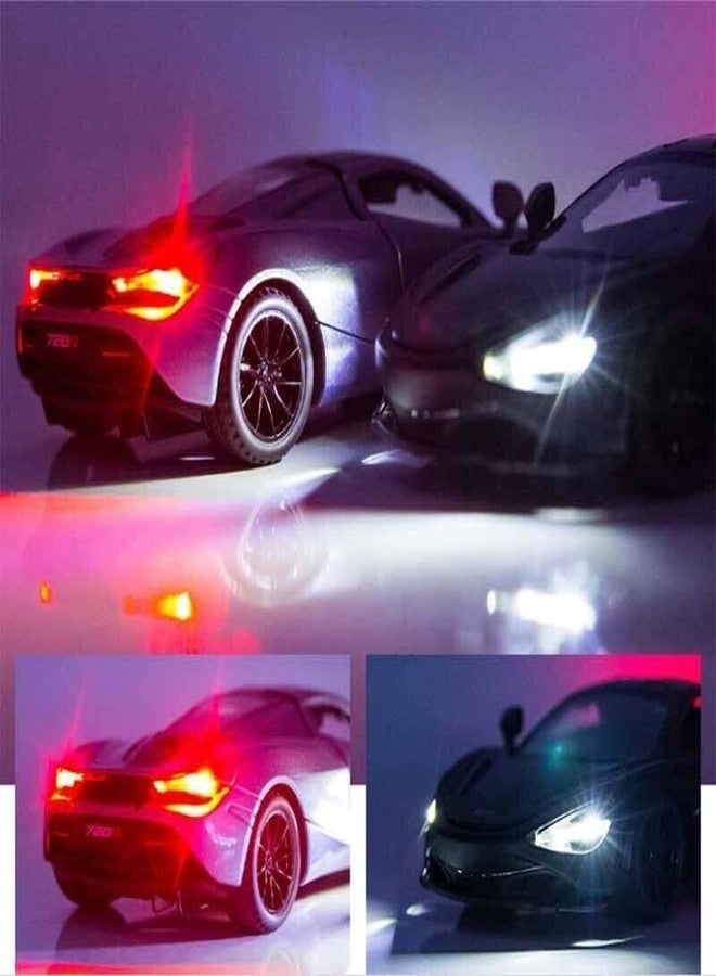 VARIYA ENTERPRISE® Exclusive Alloy Metal Pull Back Die-Cast Car Diecast Metal Pullback Toy Car with Openable 6 Doors,Light Music Boys Gifts Toys (McLaren 720S 1:32 Scale) - Image 4