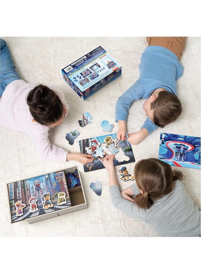 Spin Master Games باو باترول: الفيلم - مجموعة من 4 ألغاز خشبية للأطفال 24 قطعة مع شخصيات قابلة للتبديل للأطفال من سن 3 سنوات وما فوق - Image 4