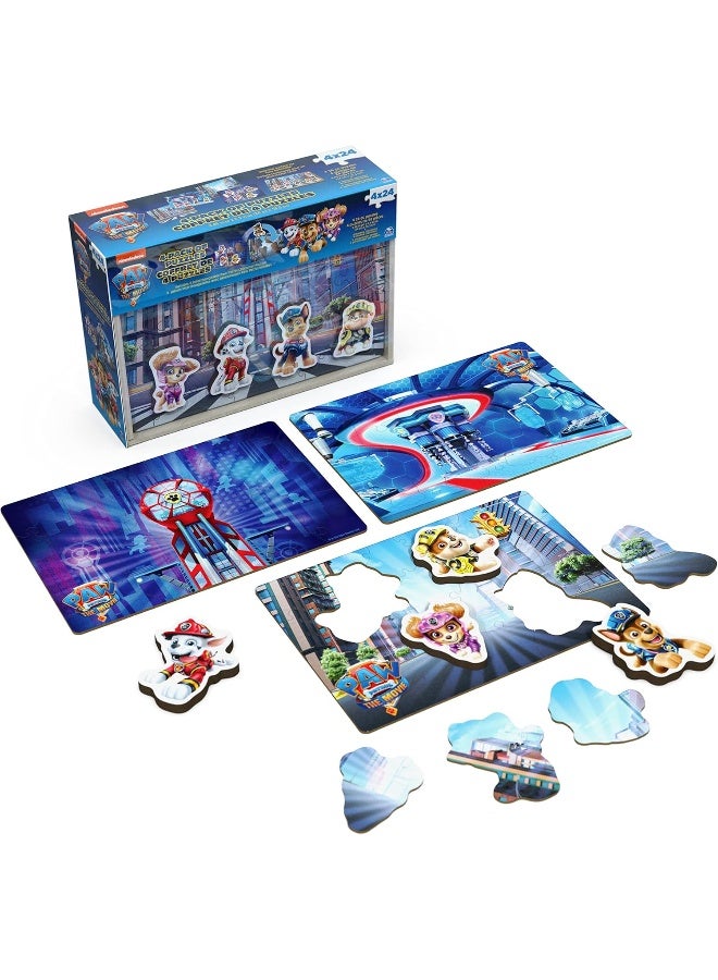 Spin Master Games باو باترول: الفيلم - مجموعة من 4 ألغاز خشبية للأطفال 24 قطعة مع شخصيات قابلة للتبديل للأطفال من سن 3 سنوات وما فوق - Image 5