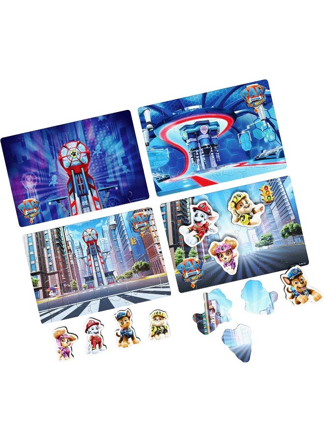 Spin Master Games باو باترول: الفيلم - مجموعة من 4 ألغاز خشبية للأطفال 24 قطعة مع شخصيات قابلة للتبديل للأطفال من سن 3 سنوات وما فوق - Image 3