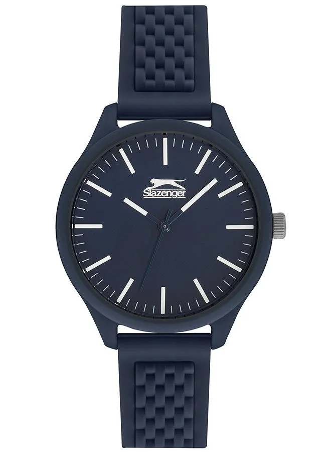 سلازنجر Slazenger Unisex 2035 Movement Watch, Analog Display and Silicone Strap - SL.9.6370.3.02, Blue