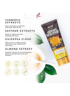 WOW Skin Science Ubtan Face Wash With Chickpea Flour Turmeric Moisturize Skin Help With Dryness 100Ml  - Image 3