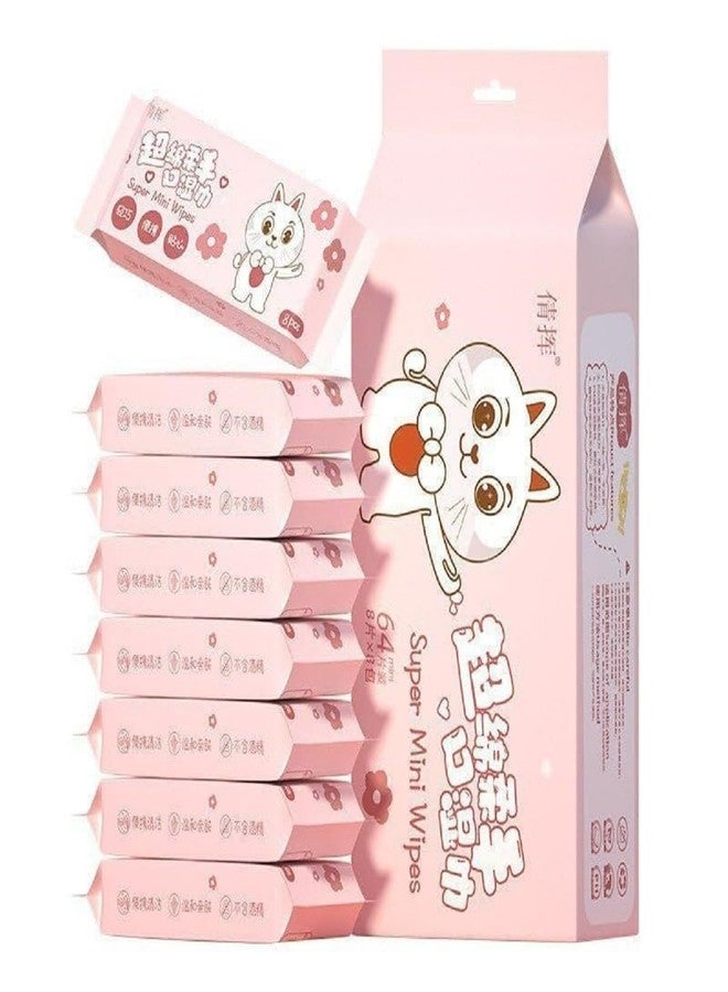SUBDIAL Mini Baby Wet Wipes, Travel-Size Packs for Diaper Changes, Hands, and Face Pocket Water Wipes, Safe for Sensitive Skin, Unscented Extra Soft Moisturising Wipes for Face - Image 1
