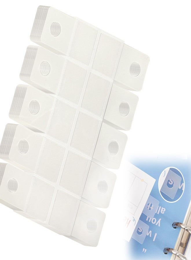 XLANMAY 200pcs Sturdy Ring Binder Stickers Clear Hole Reinforcement Stickers Self-Adhesive Hole Labels Office School Supplies for Ring Binder Bill Paper Photos Postcards Document - Image 1