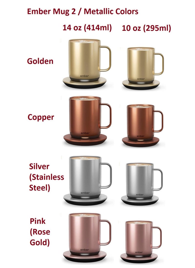 Ember - NEW Ember Temperature Control Smart Mug 2, Various Colors & Sizes, Extended Battery Life - App Controlled Heated Coffee Mug - New & Improved Design - Image 1
