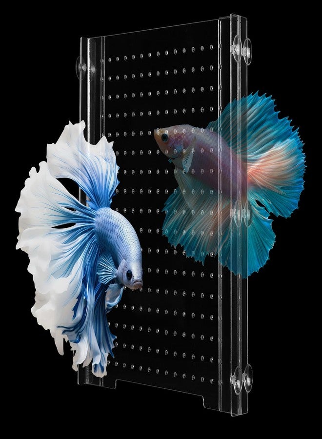 Hygger CO2 Adjustable Acrylic Aquarium Divider Set - Universal Fish Tank Separator for Multi-Purpose Fish Isolation (2 Sizes Optional (9.4''x11'') - Image 1