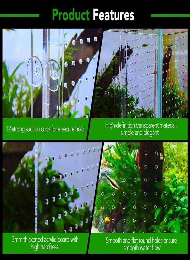 Hygger CO2 Adjustable Acrylic Aquarium Divider Set - Universal Fish Tank Separator for Multi-Purpose Fish Isolation (2 Sizes Optional (9.4''x11'') - Image 5