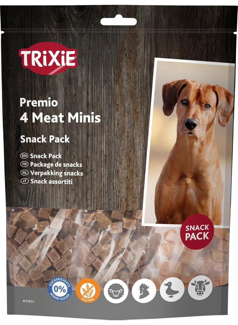 Trixie Premio 4 Meat Minis Dog Treats 4x100g - Image 1