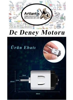 Artlantis Experiment Engine 3 Volt 3 Pieces 3V - 6 V Dc High Speed ​​Dynamo Engine School Hobby Mini Engine Works with 2 Batteries  - Image 3