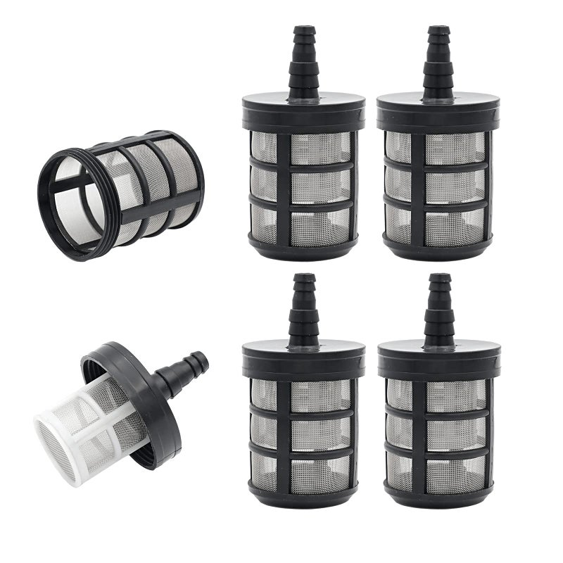 4 Packs Household Hose Filters DoubleLayers Stainless Steel Encryption Garden Hose Strainer Water Pump Inlet Strainer Screen with 38 12 Barb Connection for Sprayer Oil Pumps Pressure Washer