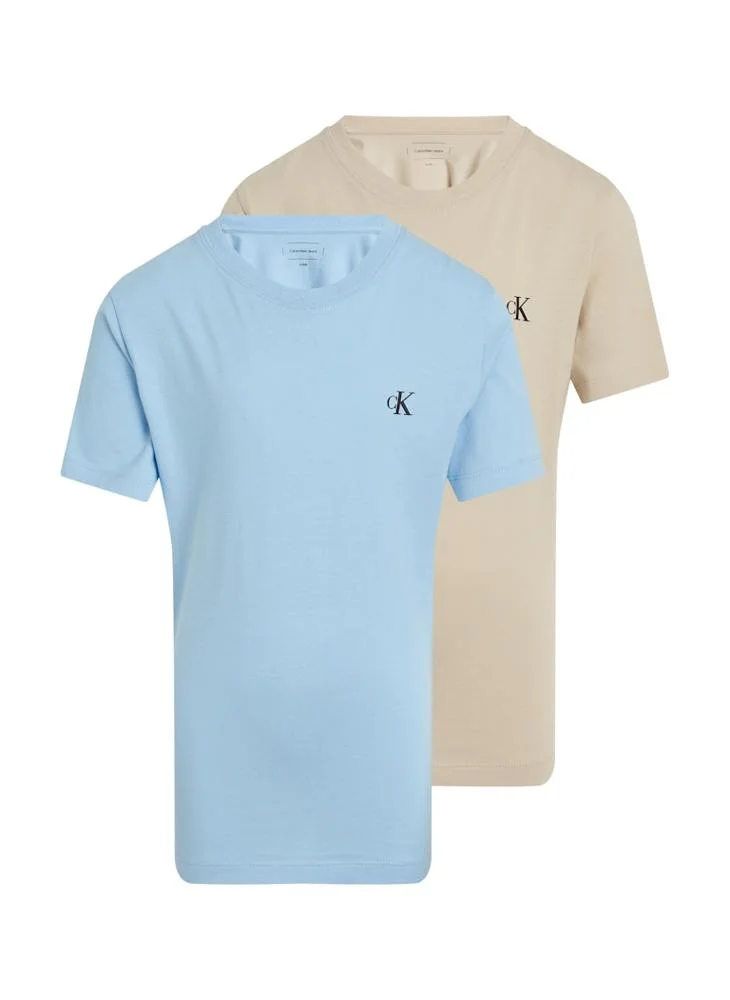 Calvin Klein Jeans Kids 2 Pack Monogram T-Shirt