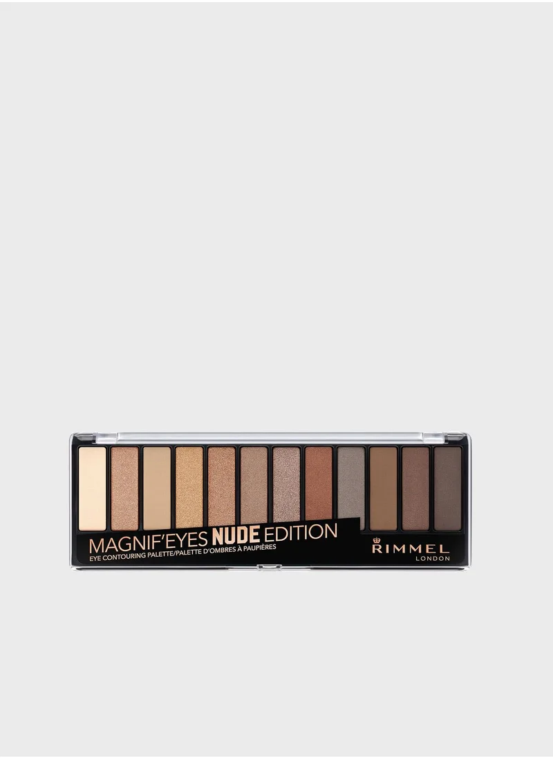 RIMMEL LONDON Magnif'Eyes Eye Contouring Palette- 001 Nude Edition