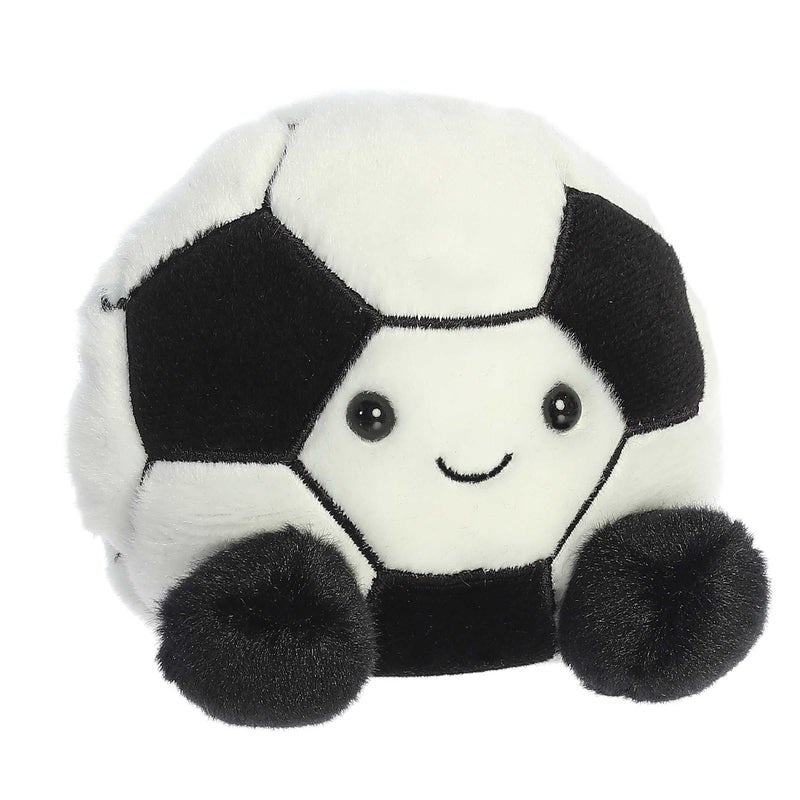 Aurora Adorable Palm Pals Striker Soccerball Stuffed Animal  PocketSized Play  Collectable Fun  Black 5 Inches - Image 2
