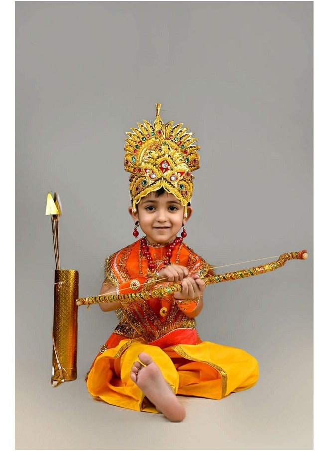 BookMyCostume BookMyCostume Shri Ram Hindu God King Ramlila Mythology Kids & Adults Fancy Dress Costume 8-10 years  - Image 4