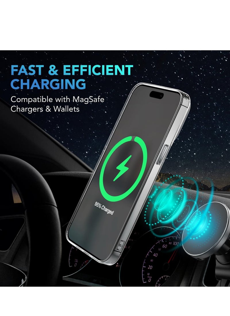 Raxoom ELTRAZONE  Designed for iPhone 14 Plus Case, [Clear] 5 in 1 [Non Yellowing] Case with 2X Tempered Glass Screen and 2X Camera Lens Protectors, Shockproof and Air-Guard Corners (Clear MagSafe) - Image 2