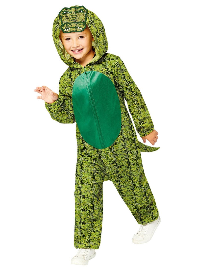 Amscan Child Crocodile Onesie Costume, Animal Dress-Up for School Plays & Parties - Image 2