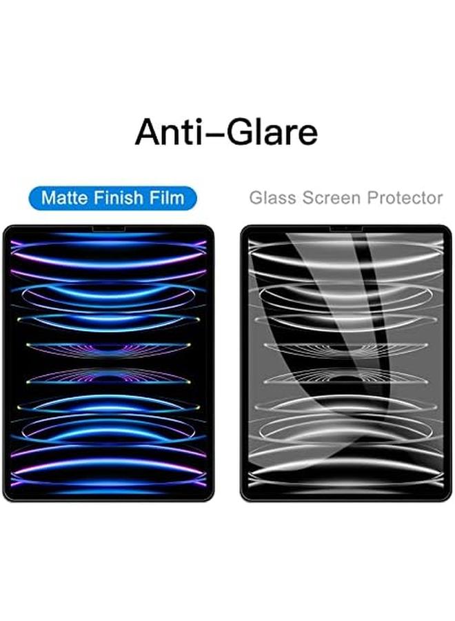 جي تيك واقي شاشة ورقي لجهاز ايباد برو 12.9 بوصة 2022 2021 2020 2018 شاشة ريتينا سائلة من الحافة إلى الحافة مضادة للتوهج من ورق البولي إيثيلين تيرفثالات غير اللامع للرسم - Image 5