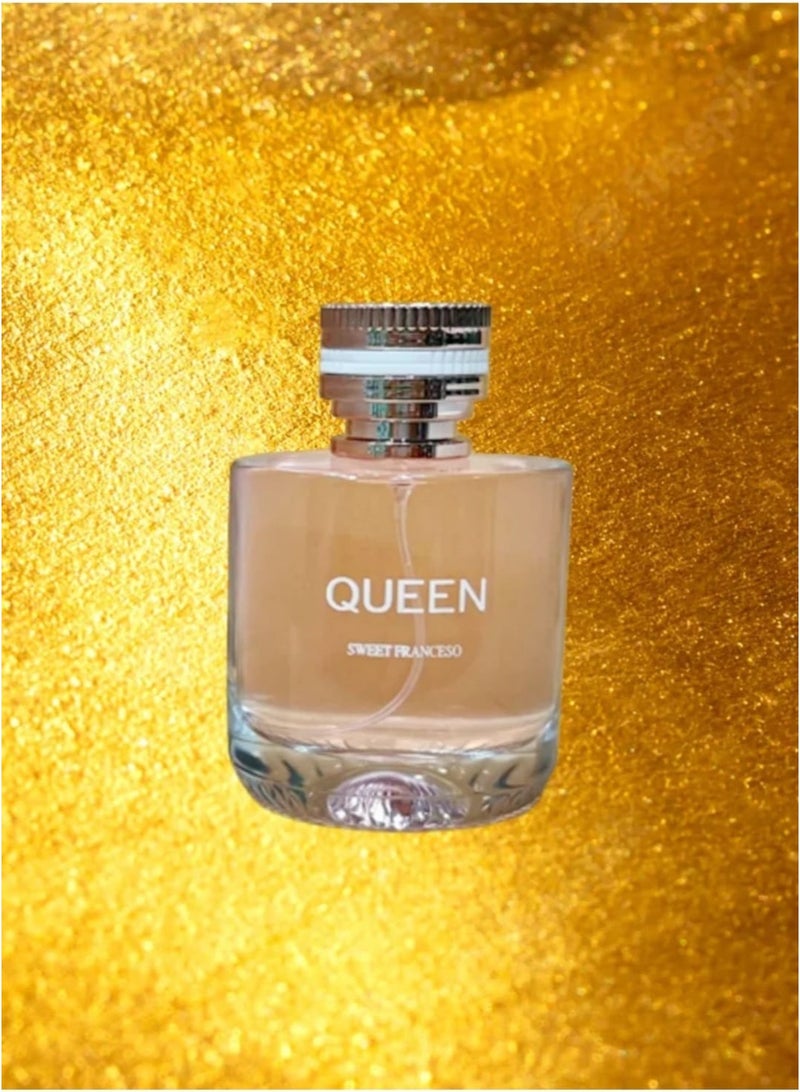 عام عطر "كوين" (Queen) من العلامة التجارية سويت فرانسيسو (Sweet Franceso)، ويأتي في زجاجة بحجم 100 مل. - Image 2