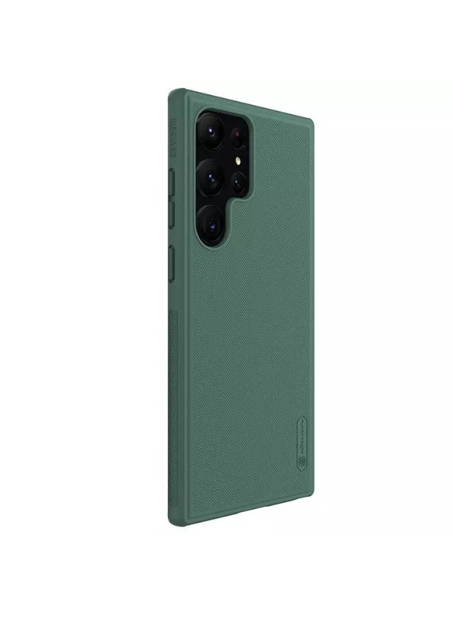 Nillkin Super Frosted Shield Pro Series Cover Case Designed For Samsung Galaxy S23 Ultra - Deep Green - Image 4