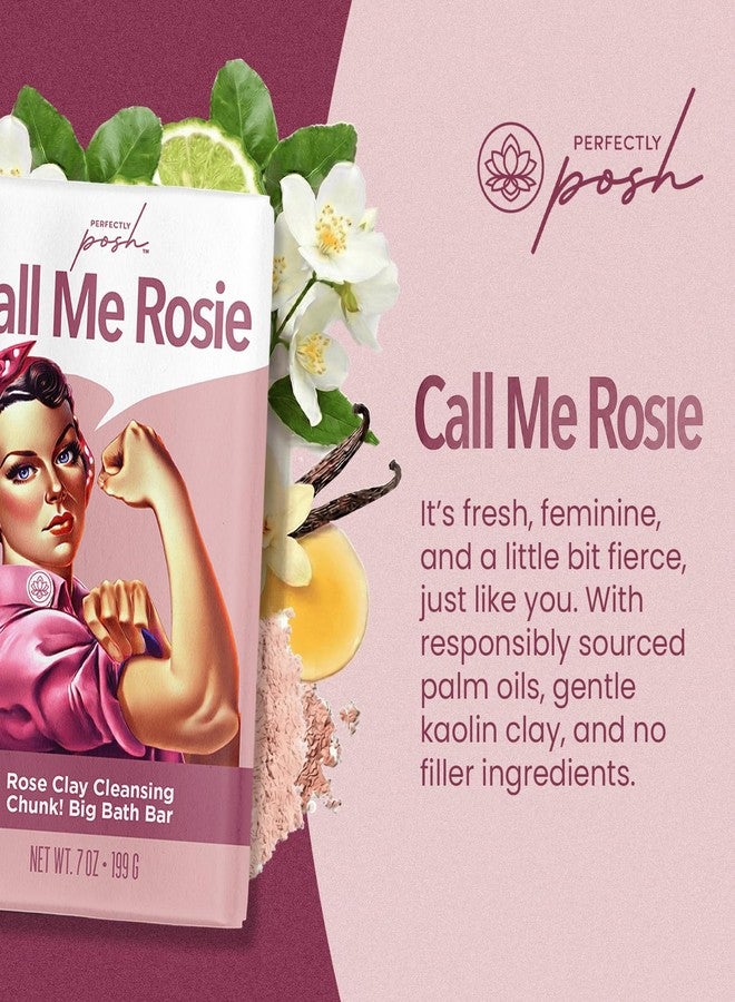 Perfectly Posh - Call Me Rosie - Rose Clay Cleansing Bath Bar - 199 g - Image 4
