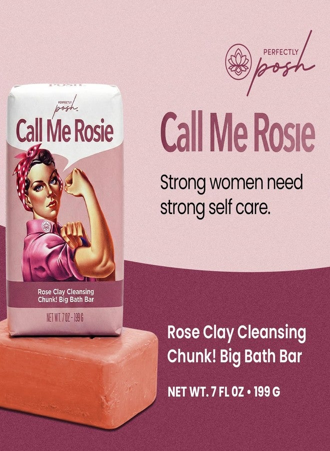 Perfectly Posh - Call Me Rosie - Rose Clay Cleansing Bath Bar - 199 g - Image 3