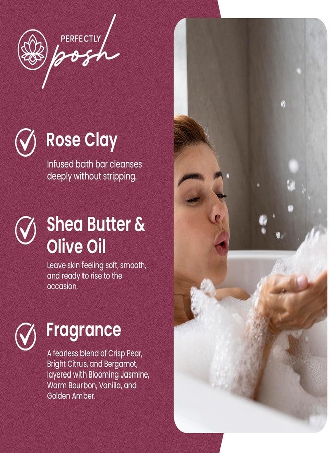Perfectly Posh - Call Me Rosie - Rose Clay Cleansing Bath Bar - 199 g - Image 5