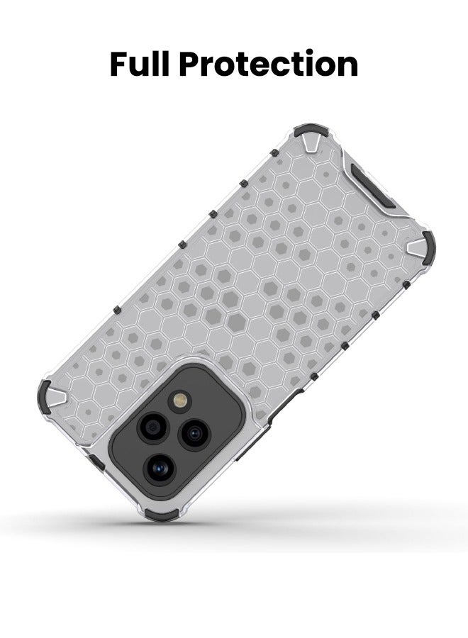 Case for Honor 200 Lite 5G, Composite Material Case Cover, Beehive Style Design, Four Corners Anti-Fall Full Body Shockproof Case Cover for Honor 200 LITE 5G 6.7 inch  - Image 4