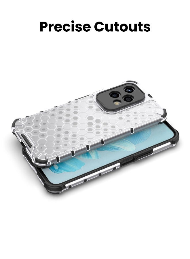 Case for Honor 200 Lite 5G, Composite Material Case Cover, Beehive Style Design, Four Corners Anti-Fall Full Body Shockproof Case Cover for Honor 200 LITE 5G 6.7 inch  - Image 5