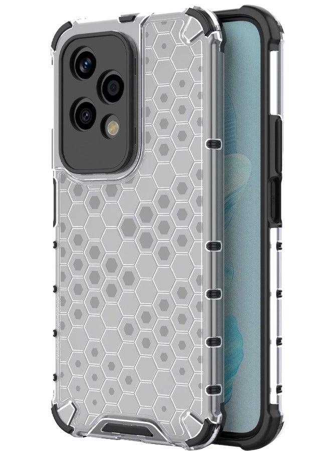 Case for Honor 200 Lite 5G, Composite Material Case Cover, Beehive Style Design, Four Corners Anti-Fall Full Body Shockproof Case Cover for Honor 200 LITE 5G 6.7 inch  - Image 1