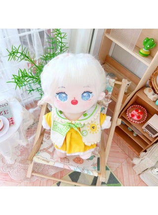 20cm Non-attribute Star Doll Humanoid Doll Plush Toy Sea Salt Clever Internet Red Cute Cotton Doll Nude Doll-Specifications:No Skeleton 20cm-Color:Haiyan Qiaoqiao + Yellow Waistcoat Skirt Set - pzsku/Z2E8D37D9E040F5293708Z/45/1745401705/eb76b11a-13e0-485f-a3d4-2c8a422ec3e8