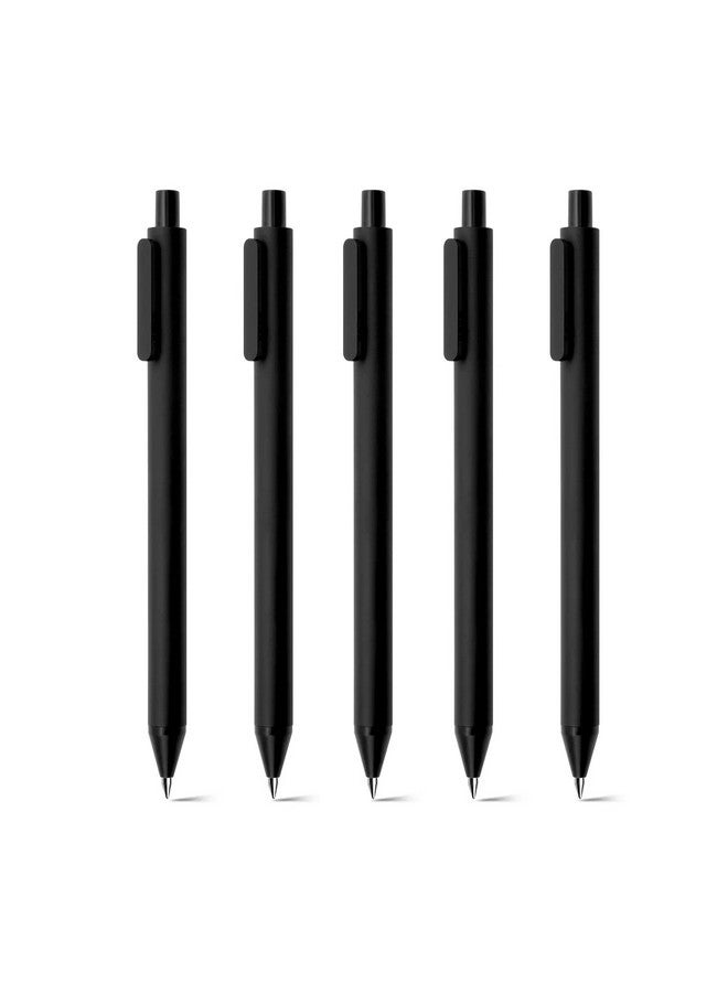Kaco Gel Pens, 0.5 Mm Fine Point, Black Ink 10 Count, Quick Dry Smooth Writing, Aesthetic Office Supplies Refillable Retractable - Image 5
