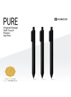 Kaco Gel Pens, 0.5 Mm Fine Point, Black Ink 10 Count, Quick Dry Smooth Writing, Aesthetic Office Supplies Refillable Retractable  - Image 2