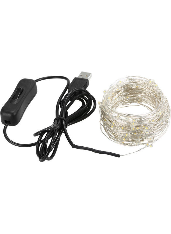 NIBEMINENT 150-LED Waterproof Decorative String Light Clear 590inch - Image 1