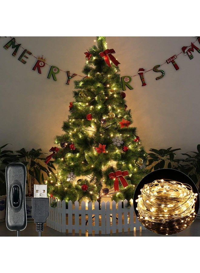 NIBEMINENT 150-LED Waterproof Decorative String Light Clear 590inch - Image 3