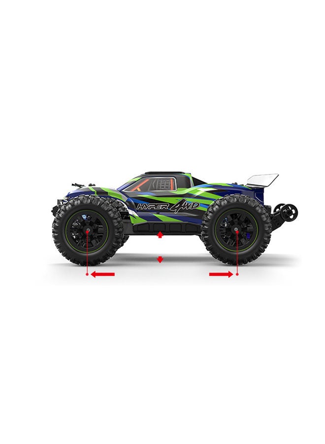 Mjx Rc Hobby Grade Truck 1:16 Scale Radio Controlled Off-Road Electronic Monster Rtr All Terrain Green  - Image 2