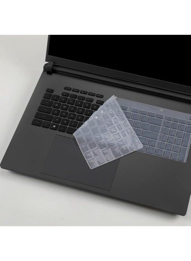 Compatible with 2025 ASUS ROG Strix SCAR 18 G835L 18-inch Full Transparency Silicone Laptop Keyboard Cover and High-Definition Tempered Glass - Image 5