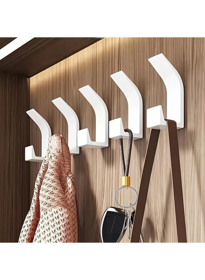 10pcs Black Heavy Duty Adhesive Hooks No Drill Damage Free Wall Mounted Organizer - Image 4