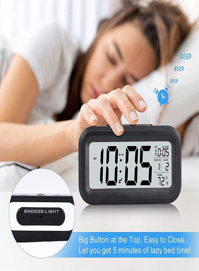 LUUKMONDE Digital Alarm Clock for Heavy Sleepers, Digital Clock Table Clock for Study Table, Students, Office, Corporate | Alarm Clock for Bedroom with Loud Sound, Automatic Sensor,Date & Temperature - Image 4