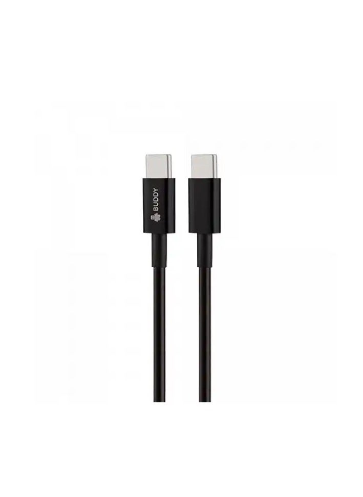 Buddy BU-CC40 Charging Cable, USB-C to USB-C, 1 Meter - Black