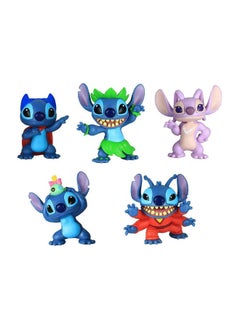 Disney Lilo & Stitch: Stitch Collectible Figure Set (8 Cm, 5 Pack)  - Image 1