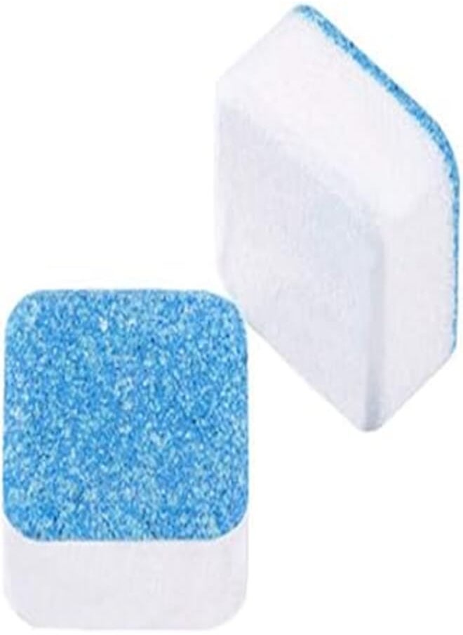Generic 12PCS Washing Machine Cleaners, Washing Machine Tank Cleaning Sheet, Washer Decontamination Cleaning Detergent Effervescent Tablet Washing Machine Cleaner Descaler Deep Remover Deodorant 