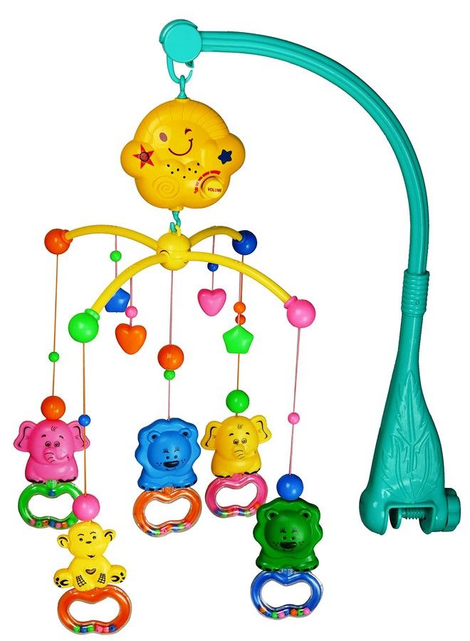 BabyGo رَجّاز حديقة موسيقي ومضيء للأطفال؛ موبايل سرير للمهد؛ جومر لسرير الأطفال؛ عبوة من 1؛ متعدد الألوان - Image 5