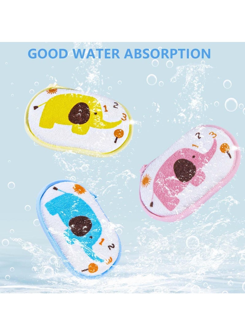 Generic - Baby Bath Sponge Soft Foam Scrub Natural Sponge for Bath, Shower Scrub Body Sponge for Kids/Babies/Men/Women (Pink Elephant) - Image 1
