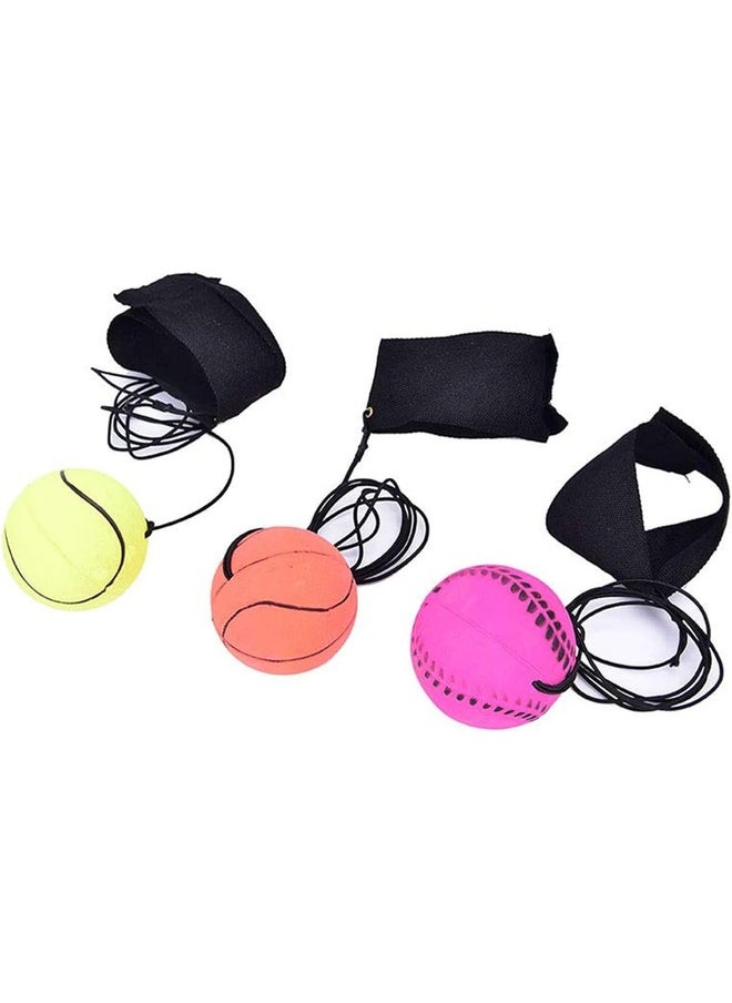 Generic - Wrist Band Ball Rubber Rebound Bouncy Return Ball Pack of 2 - Image 1