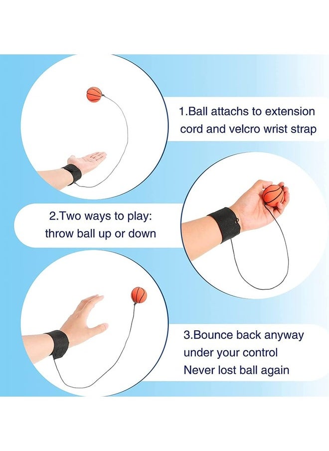 Generic - Wrist Band Ball Rubber Rebound Bouncy Return Ball Pack of 2 - Image 1