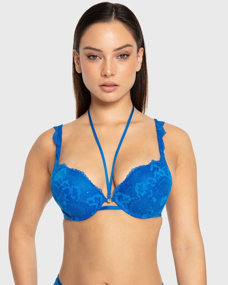 ايسلا اند ايفي Isla & Evie Princess Blue Double Push-Up Plunge Bra