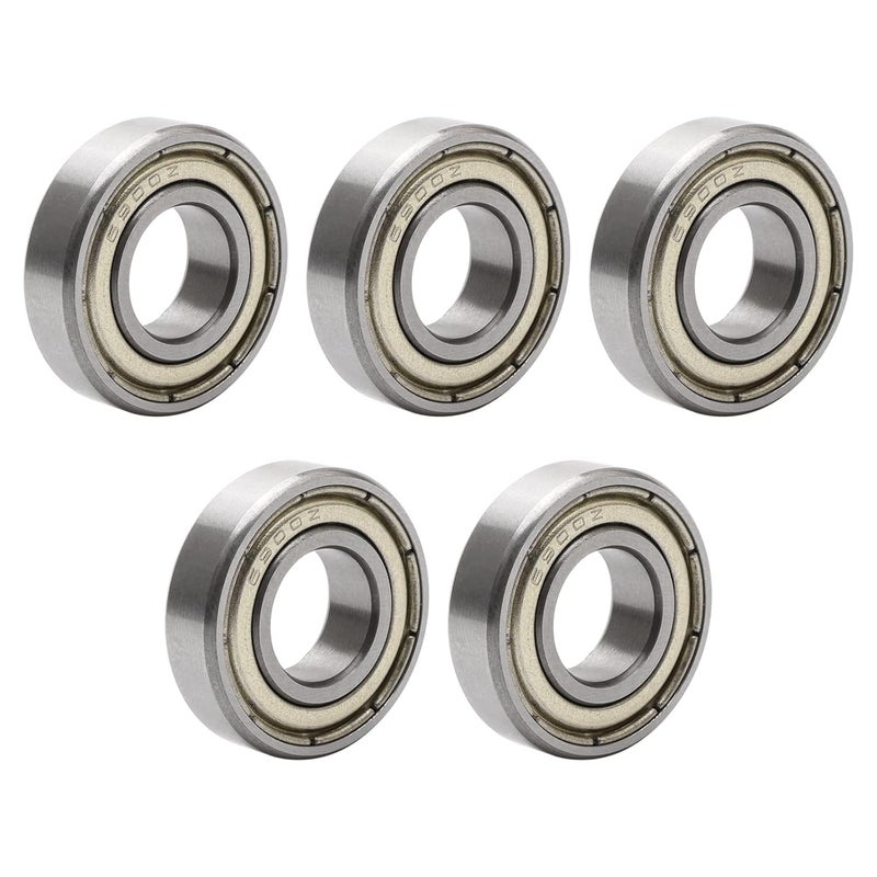 NewZoll 10x22x6mm 6900ZZ Metal Shielded Skateboard Ball Bearing Bearings 6900z 5PCS Skateboard Bearings - Image 5